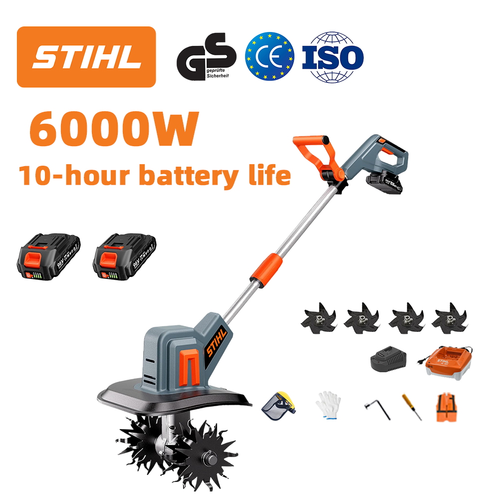 (Trajanje baterije: 10 sati) Plug od 6000 W + litijeva baterija od 96 V * 2 + brzi punjač * 1 + nož ​​pluga * 4 + razni pribor